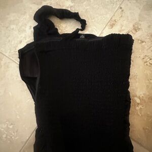bebe Black Textured Camisole Top